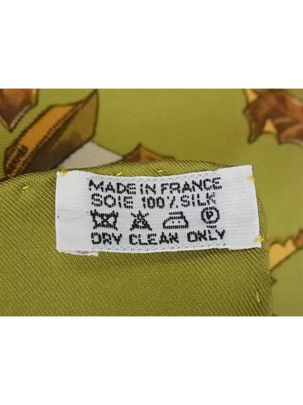 Hermes Neige D'antan Last Year's Carre 45 Petit Gavroche 100% Silk Scarf Green - Picture 5 of 5